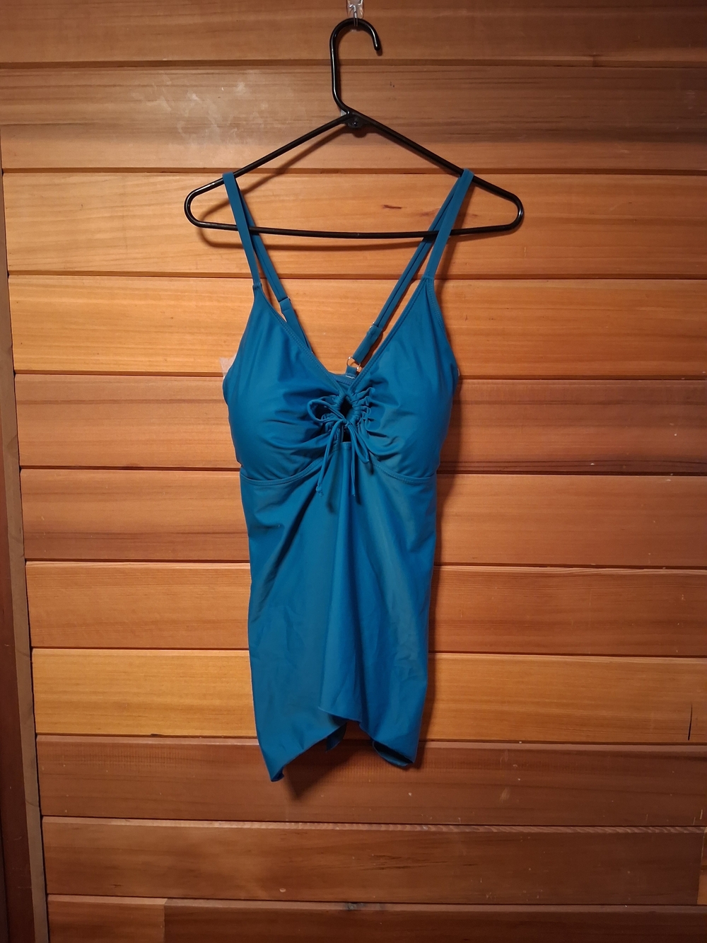 🙌Sleek Ruched V-Neck Tank Top - Teal